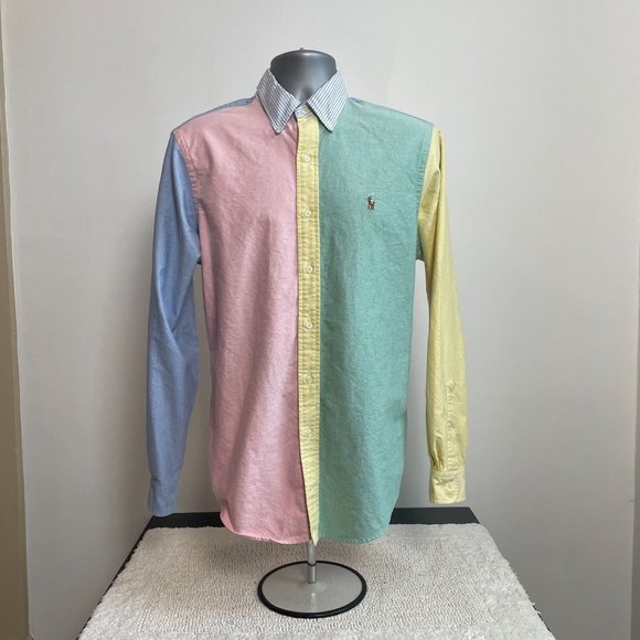 Ralph Lauren Other - RALPH LAUREN COLOR BLOCK CASUAL BUTTON UP LONG SLEEVE SHIRT MEN'S SIZE MEDIUM